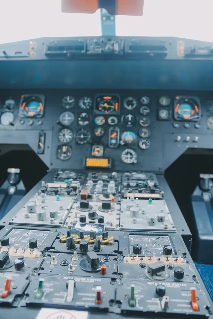 Veteran Air Warriors airplane cockpit and control panel
